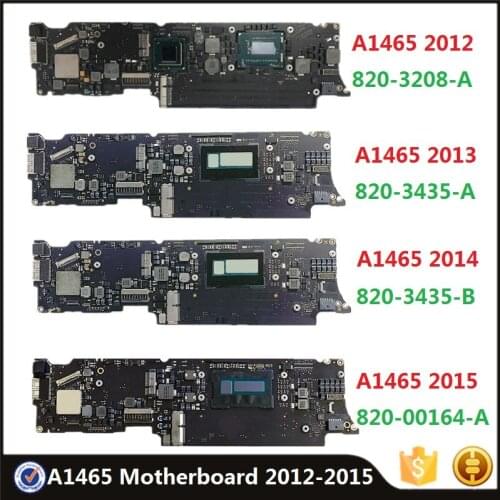 Original A1465 Motherboard 820-3208-A 820-3435-A/B 820-00164-A for MacBook Air 11" 2012-2015 i5 i7 4GB 8GB Logic Board Tested