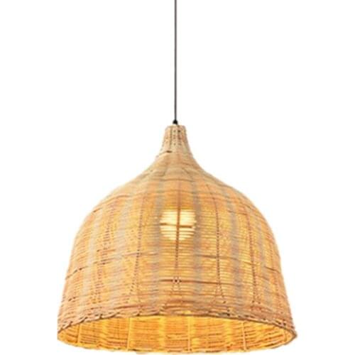 Rattan Lamp Pendant Light Vintage Hanging Lamp Shades E27 Living Room Dining Room Decor Cafe Restaurant Hanglamp