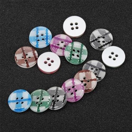 500pcs sewing buttons scrapbooking round colorful four holes 12.7mm DIY decorate buttons