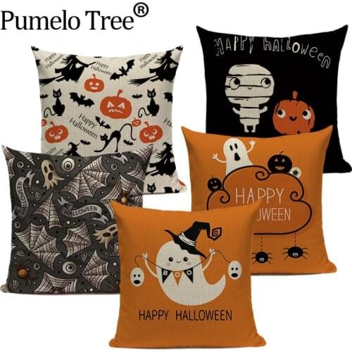 Merry Halloween Trick or Treat Happy Halloween Demon Creative Festival Decor Home Adult Birthday Decoration Bed Cushion Cover
