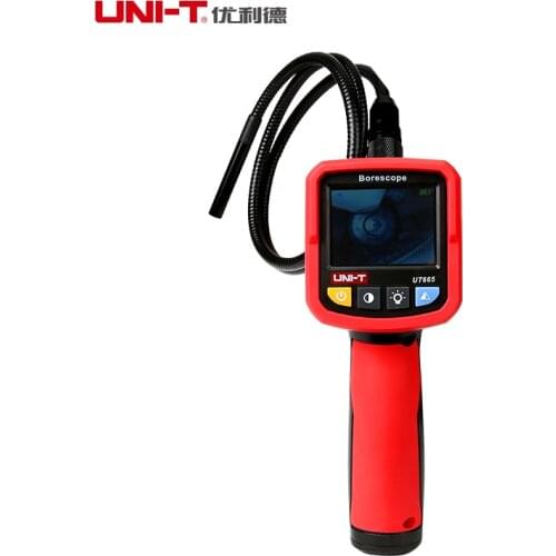 UNI-T UT665 Handheld 2.4 inch 9mm 480P Industrial Endoscope Inspection Camera for Auto Repair Tool IP67 Snake Tube Borescopes