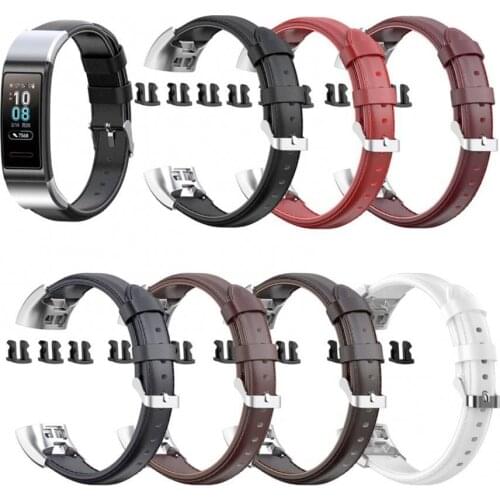 Replacement Faux Leather Smart Bracelet Strap for Huawei Band 4 Pro TER-B29S Wearable Devices Smart Accessories