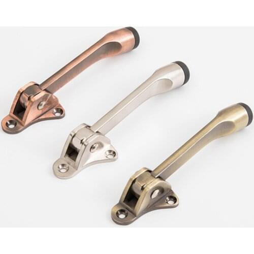 1Pcs Magnetic Door Stopper Brushed Door Stopper Holder wall buffer Crash For Home Toilet Room Door Latch Furniture Hardware