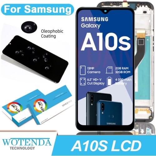 100% Original 6.2'' LCD Display Touch Screen Digitizer Assembly for Samsung Galaxy A10s A107/DS A107F A107FD A107M Repair Parts