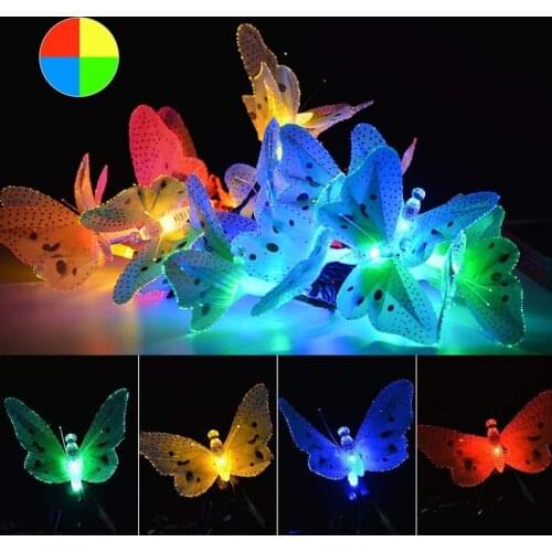 12 LED 4M garden lights multicolor waterproof solar light chain garden sunshine outdoor Christmas party and room Decro Lights