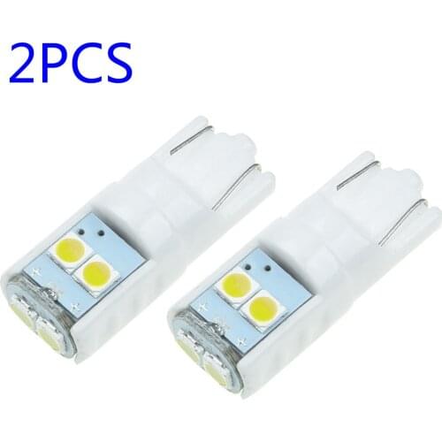 2PCS T10 W5W Super Bright Wedge Parking Steer Side Light Reading Lamp Bulb Durable And Practical LED Light Blue Red White Amber