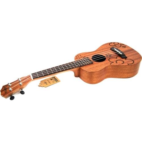 21 inch Soprano Uke 4 Strings Ukulele Sapele flowers guita ukelele acoustic small guitar professional uke Concert