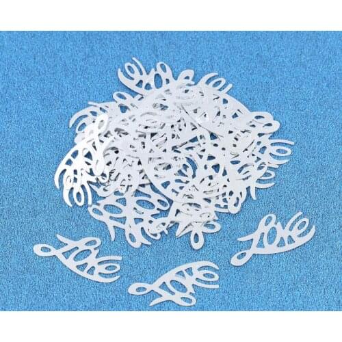 3,000pcs 14*29mm Letter Love Wedding Bridal Party Confetti Table Decoration Sprinkles Gold/Silver