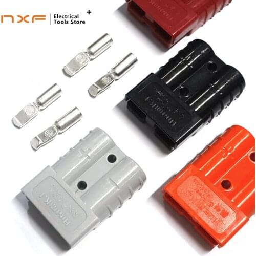 600V 50A Quick Plug Battery Charging Connector with Simple and Convient Connection Large Current Connector for Winch Trailer