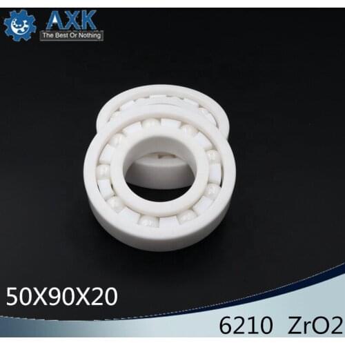 6210 Full Ceramic Bearing ( 1 PC ) 50*90*20 mm ZrO2 Material 6210CE All Zirconia Ceramic Ball Bearings