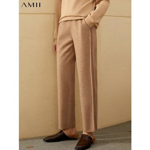 Женские бархатные брюки Amii China At AliExpress