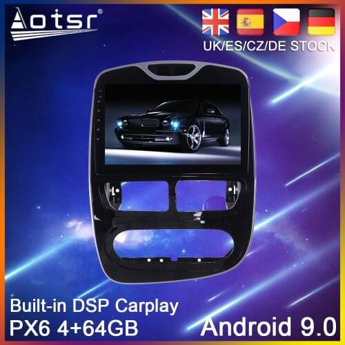 Android 10.0 PX6 64G Car DVD Player GPS Navigation For Renault Clio 4 2013-2016 Car Auto Radio Stereo Multimedia Player HeadUnit