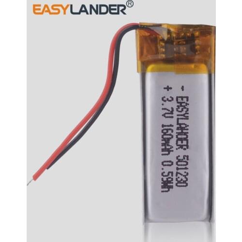 Battery 501230 160MAH BT150 Bluetooth Headset 3.7V lithium polymer battery