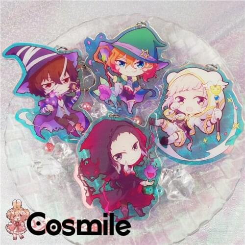 Cosmile Bungo Stray Dogs Atsushi Nakajima Dazai Akutagawa Keychain Wallet Keyring Creative acrylic Cosplay Fan Gift New C