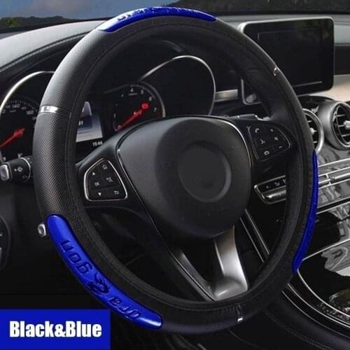 Car Steering Wheel Covers Faux Leather Elastic Auto Steering Wheel Protector Universal Car Accessories