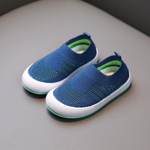 Kids Spring/Summer/Autumn Kids Mesh Sneakers Children School Boys And Girls Sports Casual Breathable Slip-on Flat Shoes