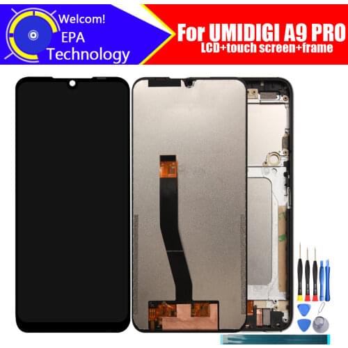 UMIDIGI A9 PRO LCD Display+Touch Screen Digitizer+Frame Assembly 100% Original LCD+Touch Digitizer for UMIDIGI A9 PRO