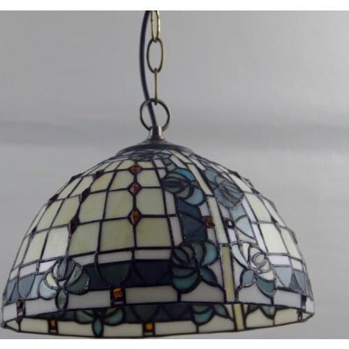 European Modern Mediterranean Creative Tiffany Stained Glass bedroom Phoenix Bead Baroque Living room Chandelier