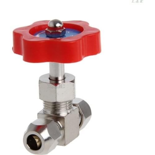 Durable Needle Valve Tube Nickel-Plated Brass Plug Needle OD 6mm/8mm/10mm Valve M12 dropship