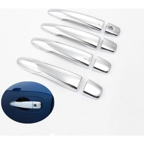 FUNDUOO For Renault Kadjar 2015 2016 2017 2018 New Chrome Door Handle Cover Pad Sticker Molding Styling Garnish Overlay Bezel