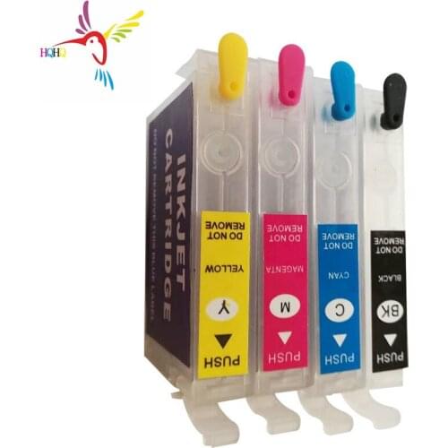 4pcs/Set T1321-T1324 Refill Ink Cartridge for Epson N11/NX125 Printer Refillable Ink Cartridge with Permanent Chip