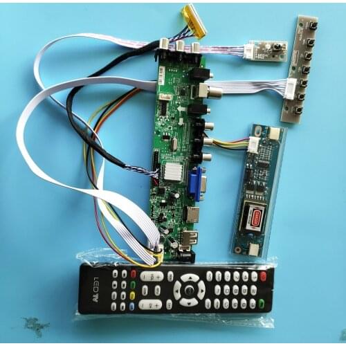 Kit For LTM215HT01 controller board HDMI USB LVDS screen Panel digital DVB-T DVB-T2 TV AV 2 CCFL 1920X1080 30pin 21.5"