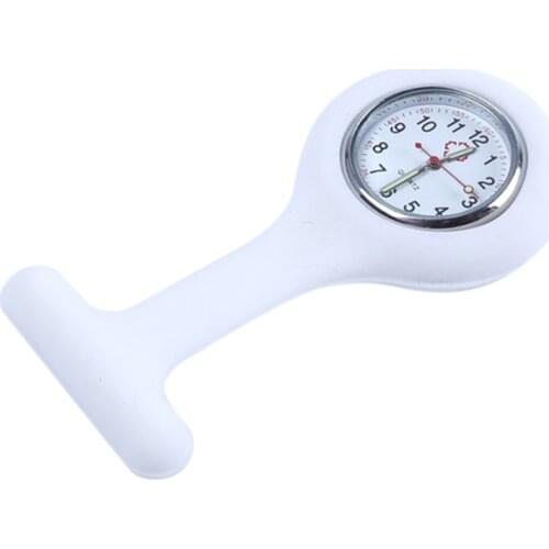 Quartz Fob Nurse Watch 2019 Silicone Brooch Luminous Pocket Watches reloj de bolsillo Doctor Medical Tunic Watch With Battery