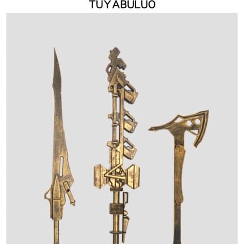 Hot Game Arknights CEOBE Weapon Axe Staff Spear Props PVC Sword Xmas Costume Accessories Anime Replica Shows