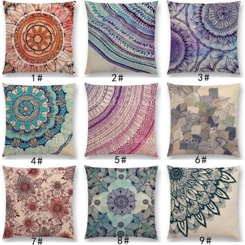 New Cute Flower Pillow Case Hope Colorful True Soul Live Laugh Love Free Spirit Dream Floral Mandalas Prints Cushion Cover