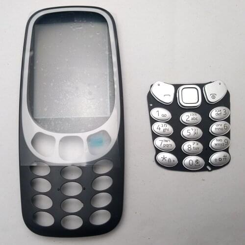 New Phone Housing Cover Case With English or HeBrew Or Russian Keypad For Nokia 3310 4g Version