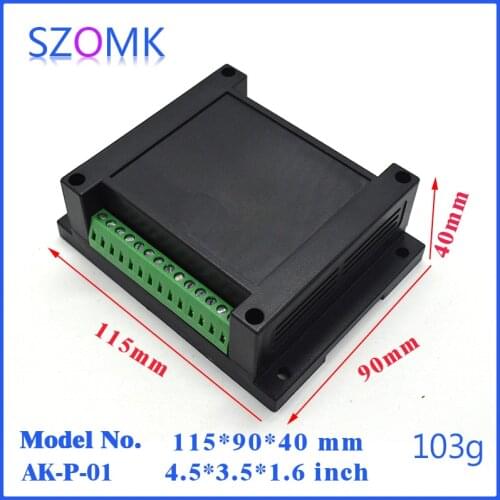 Plastic enclosure for electronic with terminal block (4 pcs) 115*90*40mm project box plastic electronic enclosure case enclosure