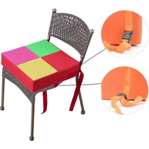 Baby Kids Dining Chair Booster Cushion Contrast Color Increasing Seat Pad Mat