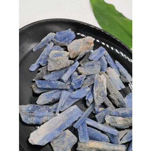 Natural Kyanite Gravel Blue Quartz Crystal Mineral specimen rough stoneTumbled Reiki Healing home decoration