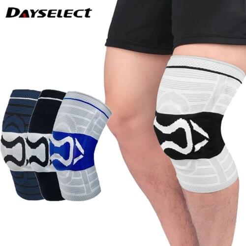 Outdoor Anti-slip Sports Knee Pad Silicone Shock Absorption Breathable Knee Pads Running Basketball Brace Protector