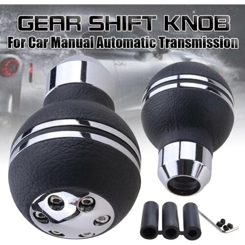 SALE PU Leather Gear Shift Knob Shifter Lever For Car Manual Automatic Transmission Universal for Most Vehicles Dropshipping CSV