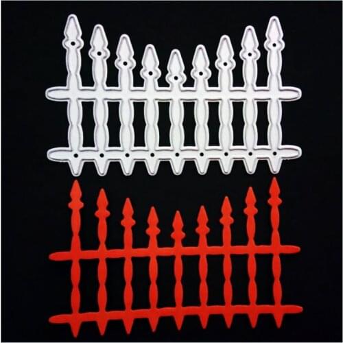 SCD655 Fence Metal Cutting Dies For Scrapbooking Stencils DIY Album Cards Decoration Embossing Folder Die Cuts Mold Tools New