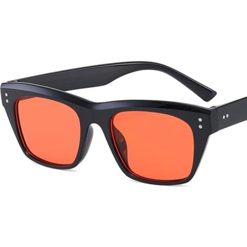 Classic Square Sunglasses For Men Women Vintage Brand Designer Colorful Lens Eyewear Stylish Shade Oculos De Sol Masculino UV400