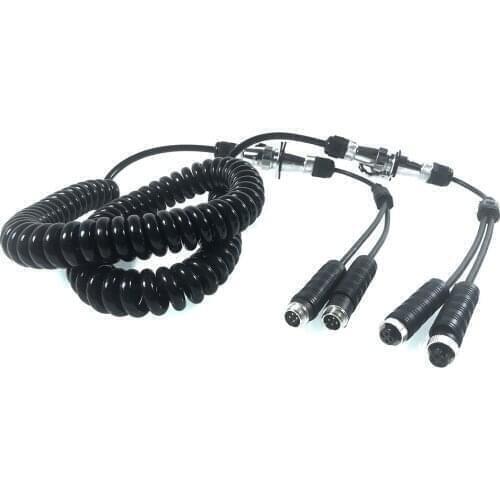 7 pin connector spiral cable for heavy duty truck trailer