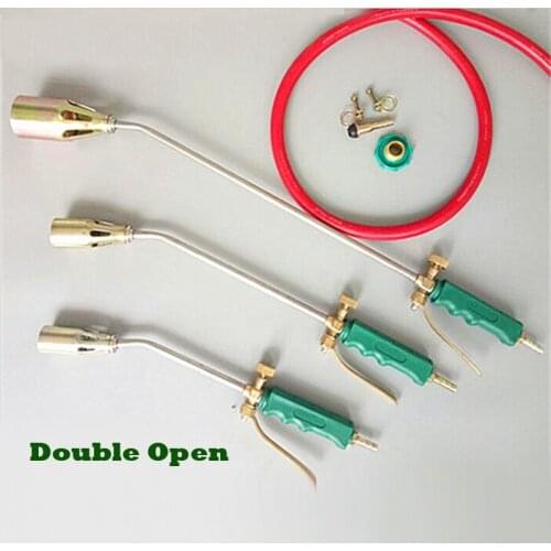 Liquefied gas Welding torch flame gun Double open gas burner Factory Universal Cutting Gun Metalworking Repair Hand Tools