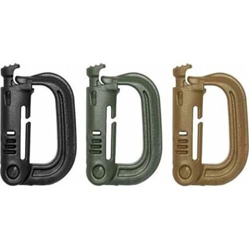 High quality outdoor 1 Pcs / lot paracord keychain shape carabiner webbing belt / strap bergen rucksack ITW ghillie
