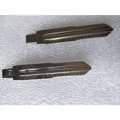 10pcs/lot Engraved Line for kIA Hyundai 2 in 1 LiShi HYN7R Flat teeth blank