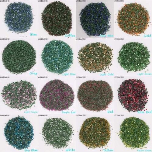 ZOTOONE SS6 SS16 Colorful Crystal Stone Flatback Hotfix Rhinestones For Crafts Sew on Rhinestone Trim Accessories Applique C