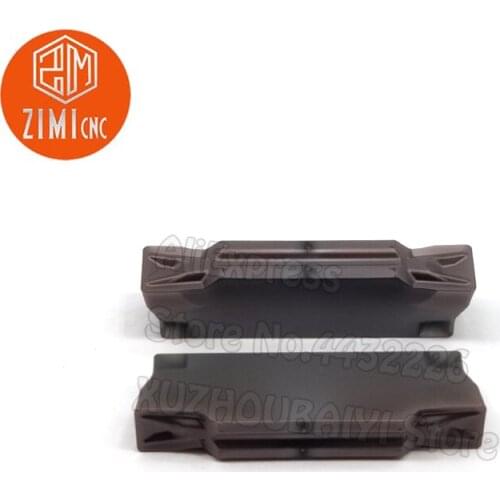 10pcs MGMN400-T LF6018 Double-head Indexable CNC Lathe Grooving Insert Cut Off Holder Blade Cutting- insert Lathe Slotting Tools