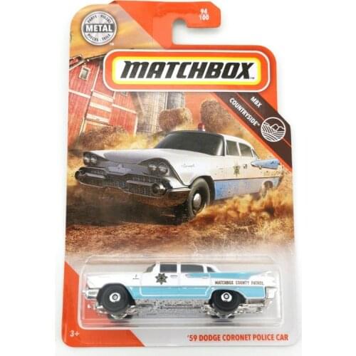 2020 Matchbox Car 1:64 Sports car 59 DODGE CORONET POLICE CAR Metal Material Body Race Car Collection Alloy Car Gift