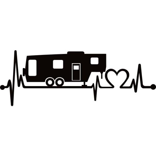 40602# Die-Cut Vinyl Decal Love Heartbeat Lifeline Car Sticker Waterproof Auto Decors on Car Body Bumper Rear Window