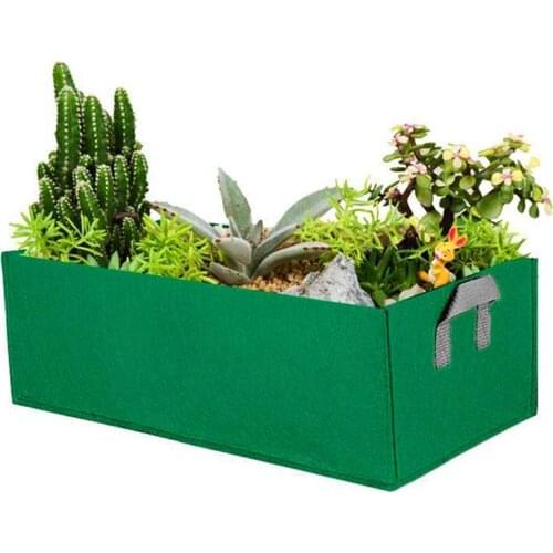 5PCS Growing Bag Fabric Reusable Square Garden Tools Yard Flower Vegetable Planting Bag with Handles