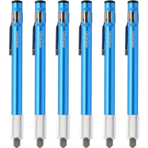 6PCS QingGear Knife Sharpener Pen Stick Stone Retractable Knife Sharpening Steel Rod Hunting Kitchen Knife For Outdoor Activity