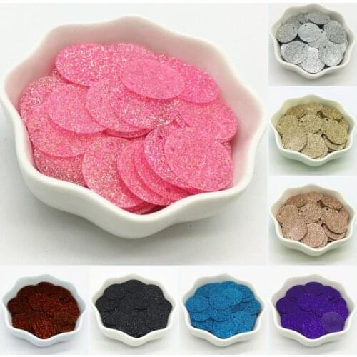 Glitter Sequin 20mm Flat Round Loose Sequins Paillettes Sewing Wedding Decoration Craft DIY Scrapbooking Pendant Accessories 20g