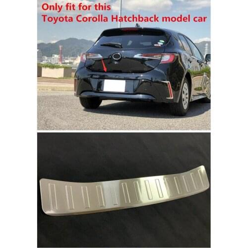 For Toyota Corolla Hatchback 2019 Steel Outer Rear Bumper Protector Molding Trim