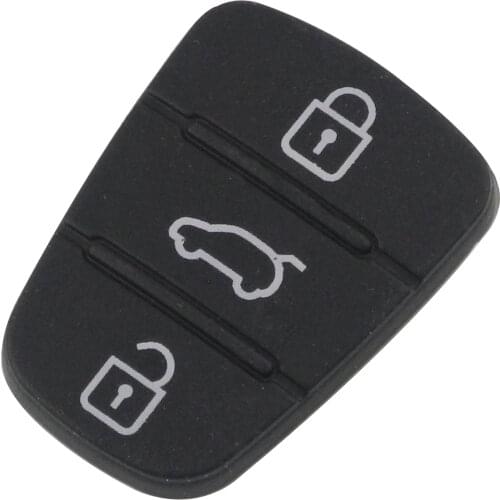 Jingyuqin 2pc 3 BTN Silicone Remote Key Rubber Button Pad For Kia Rio 3 Picanto Ceed Cerato Sportage K2 K3 K5 Soul Hyundai i30